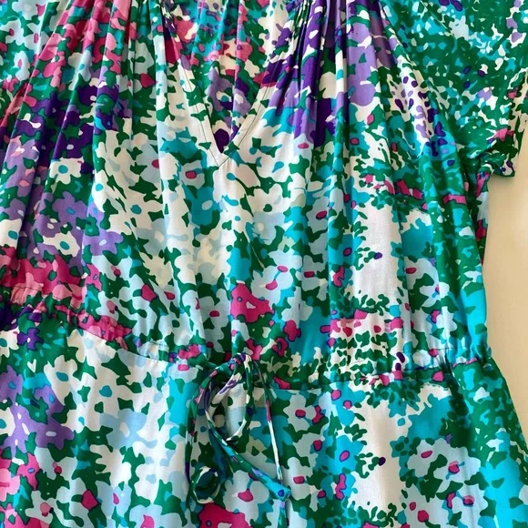 NWOT RAILS Juni Floral Tie Waist Midi Dress - Picture 7 of 11